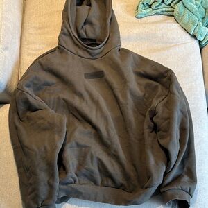 Essentials Gray Fleece Hoodie